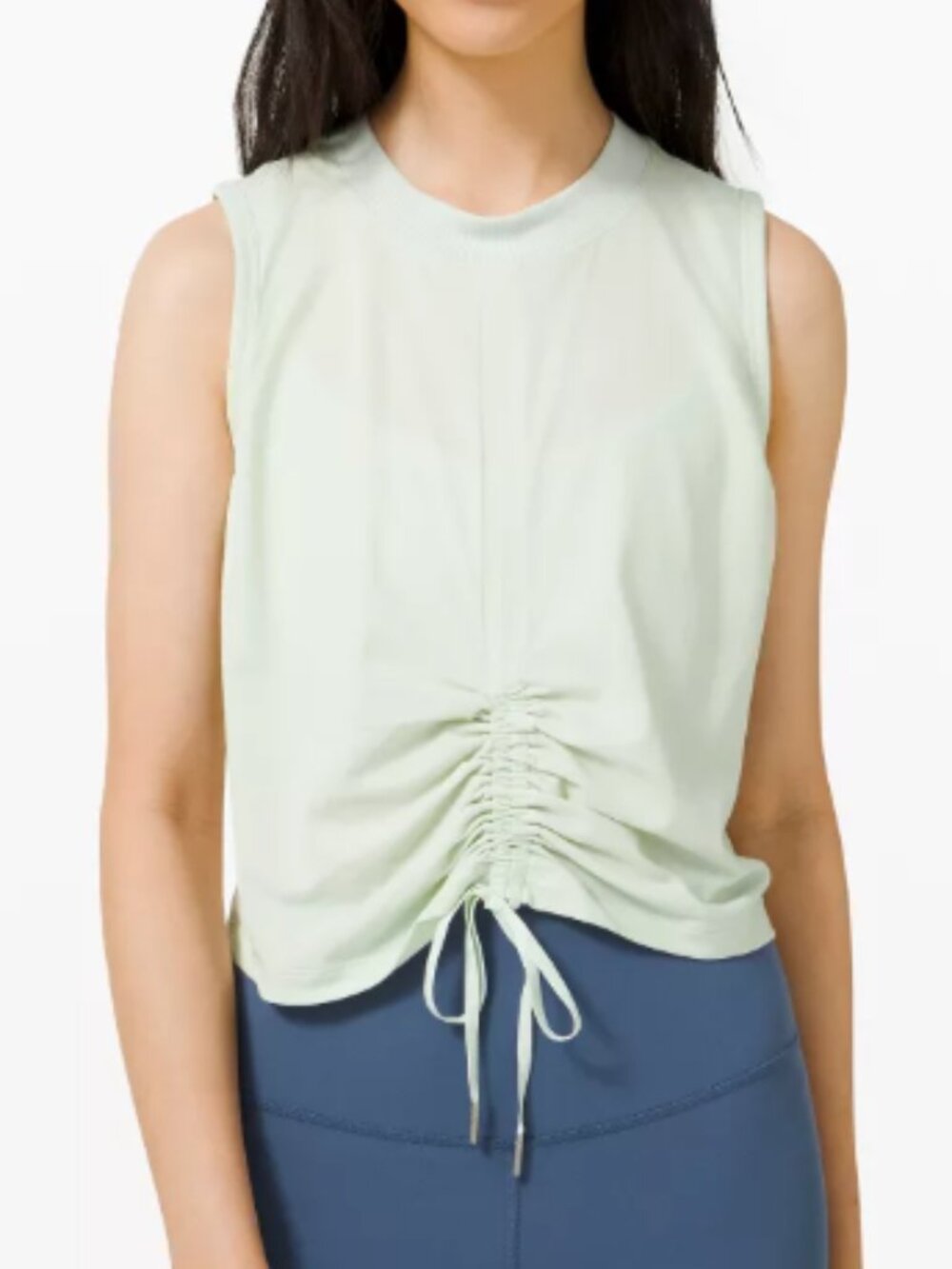 NWT Lululemon Cinch Me Up Front Tank Mint Green Size 8